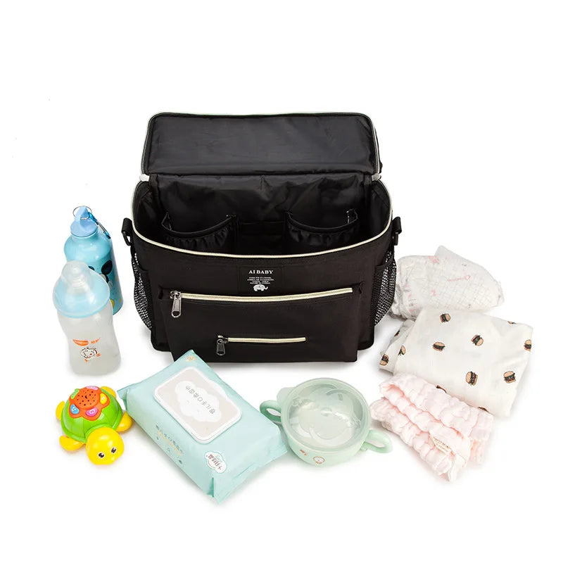 Waterproof Diaper Bag Large Capacity Mommy Travel Bag Multifunctional Maternity Mother Baby Stroller Bags Organizer Mummy Bag