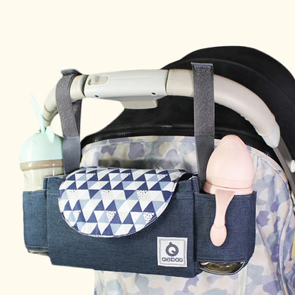 Stroller Bag Mommy Bag Diaper Baby Nappy Bag Stroller Accessories Large Capacity Outdoor Travel Nappy Water Cup Holder