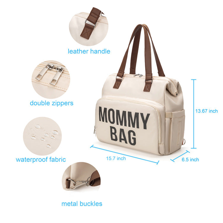 Mommy Bag High-capacity Handheld One Shoulder Oblique Cross Bag Outgoing Convenient Multi Functional Fashion Mother and Baby Bag