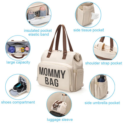 Mommy Bag High-capacity Handheld One Shoulder Oblique Cross Bag Outgoing Convenient Multi Functional Fashion Mother and Baby Bag