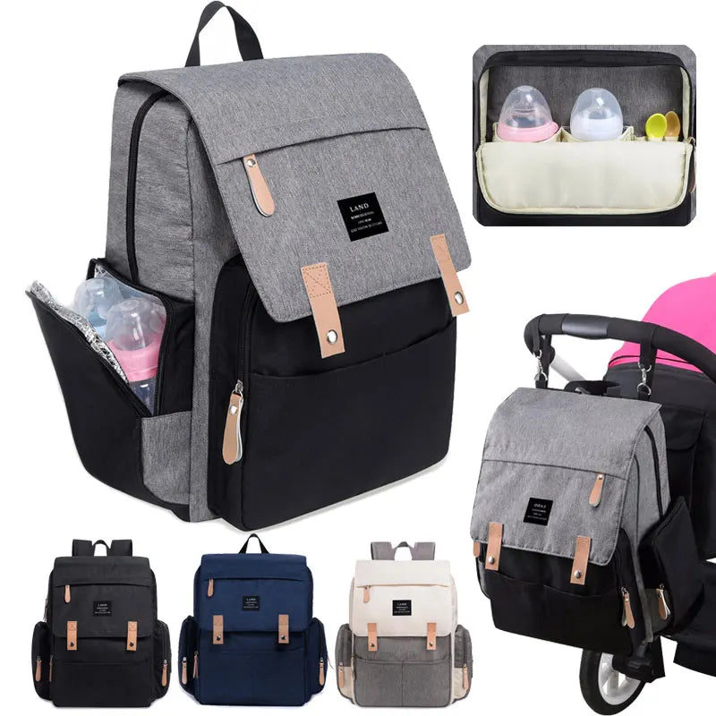 Mommy Diaper Bags Landuo Mother Large Capacity Travel Nappy Backpacks with  Changing Mat Convenient Baby Nursing Bags