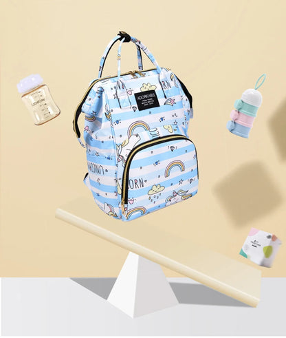 Diaper Bag Backpack Maternity Bag For Baby Fashion Large Capacity Printed Mommy Bag Multifunction Diaper Bags For Mom