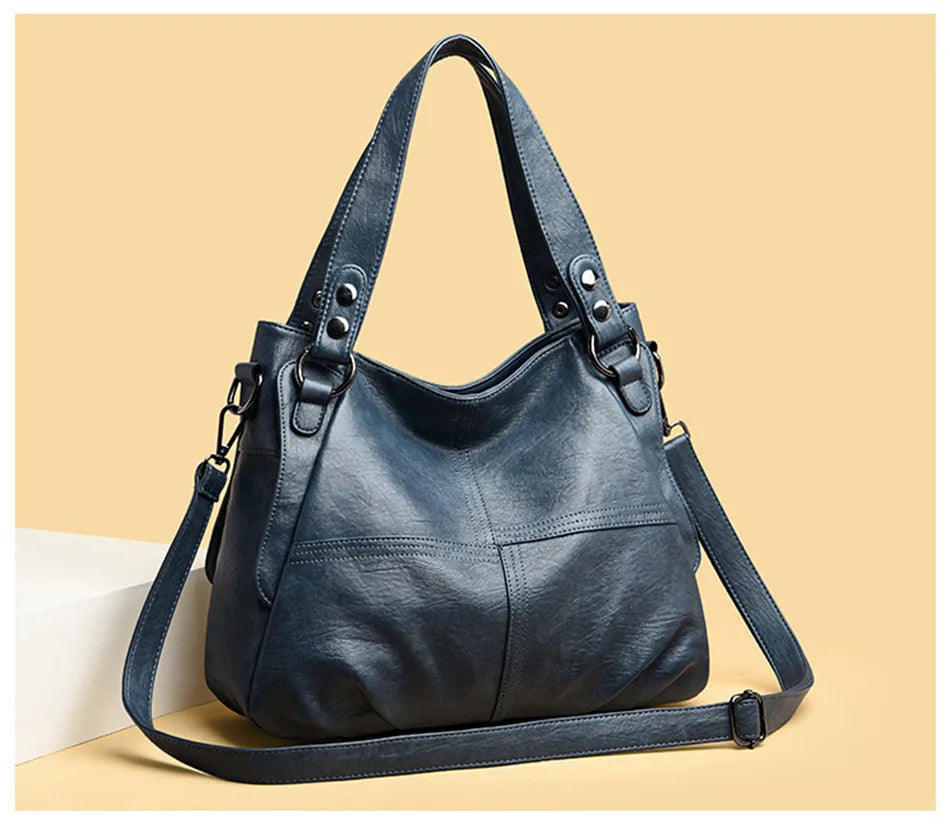 Quality Women's Leather Top Handle Bags Female Shoulder Sac Tote Shopper Bag Bolsa Feminina Luxury Designer Handbags for Woman