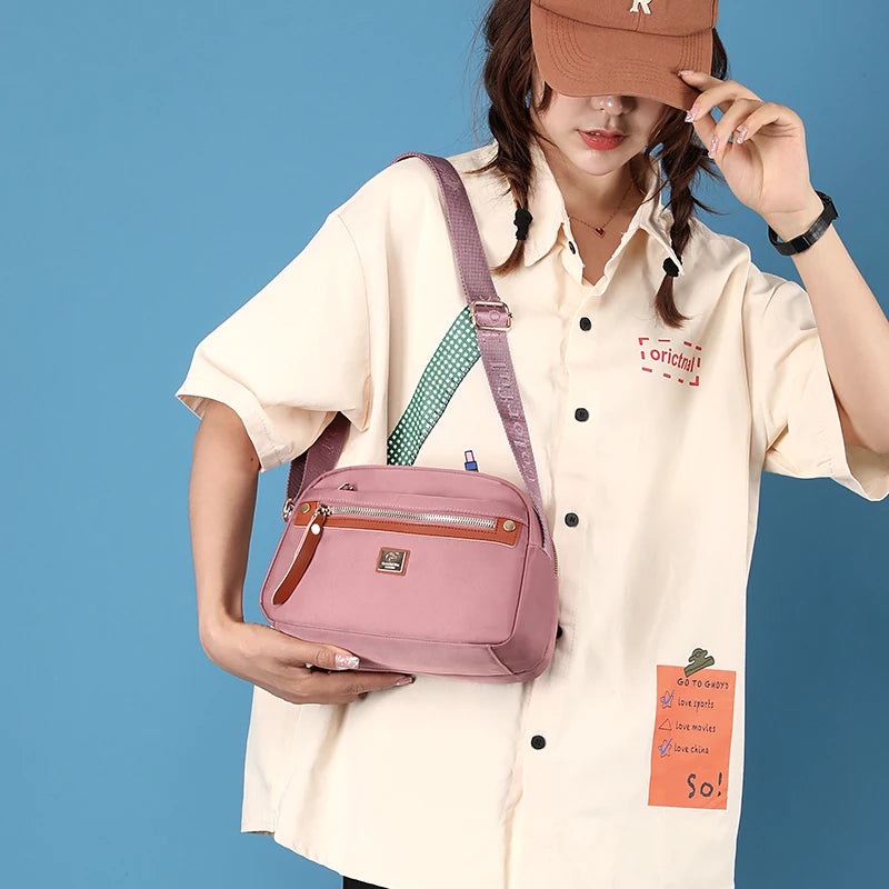 Kadınlar için Naylon Omuz Çantası Crossbody Çanta Moda Messenger Çanta Çanta Bayanlar