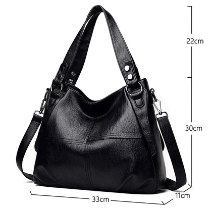 Quality Women's Leather Top Handle Bags Female Shoulder Sac Tote Shopper Bag Bolsa Feminina Luxury Designer Handbags for Woman