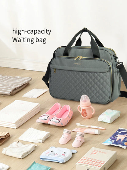 New Style Waterproof Diaper Bag Black Large Capacity Travel Bag Multifunctional Maternity Mother Baby Stroller Bags