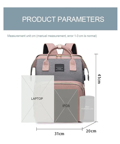 Mommy Diaper Bags Backpack ForStroller Waterproof Large Capacity Travel Crib Bed Cot For Baby Portable Baby Nappy Bags Foldable