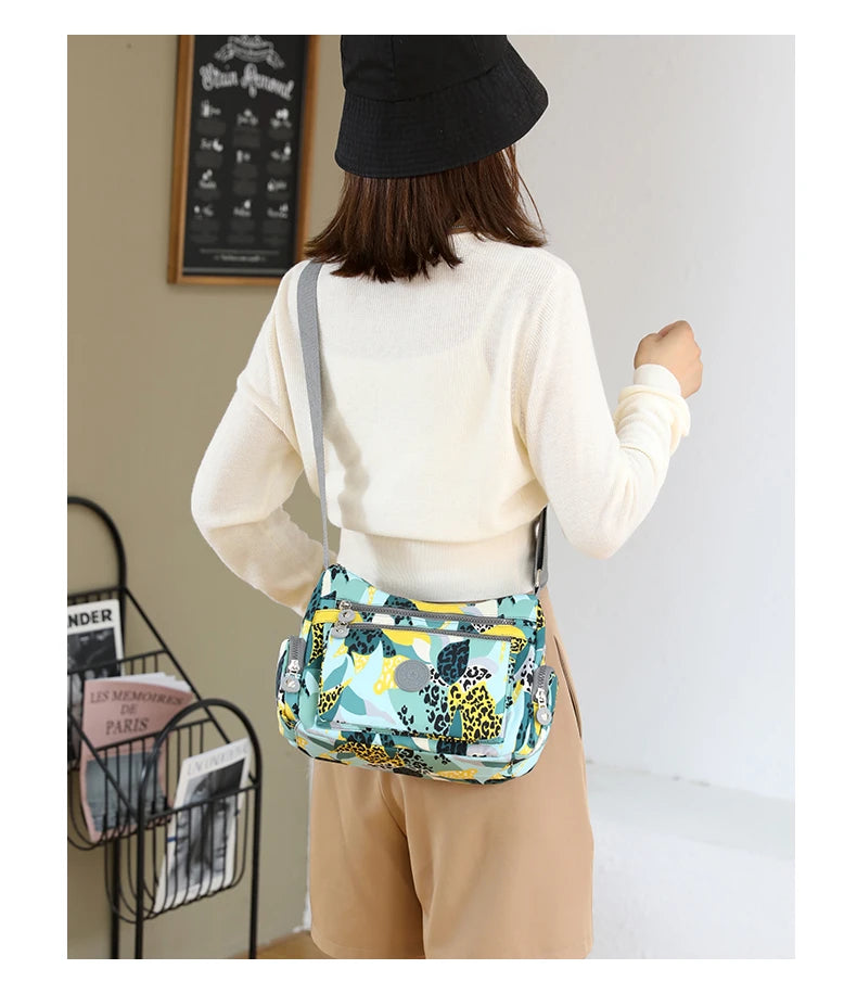 Women Shoulder Bag Handbag Nylon Waterproof  CrossBody Bag Ladies Messenger Bag