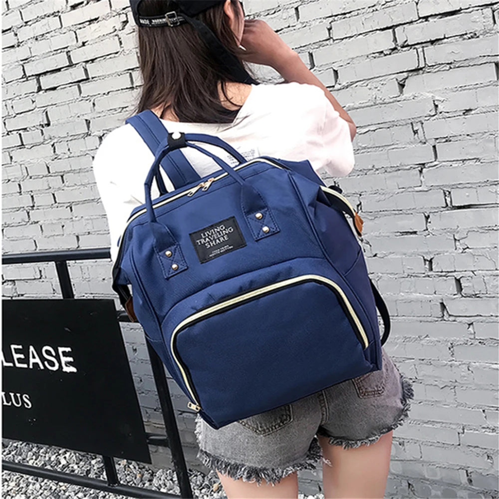 Mommy Bag: Simple, Stylish, Lightweight, Double Shoulder Mommy Bag: Multifunctional, Large Capacity Outgoing Mother and Baby Bac