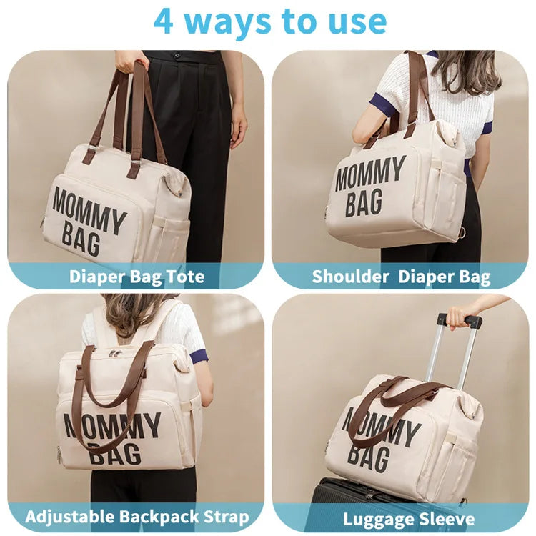 Mommy Bag High-capacity Handheld One Shoulder Oblique Cross Bag Outgoing Convenient Multi Functional Fashion Mother and Baby Bag