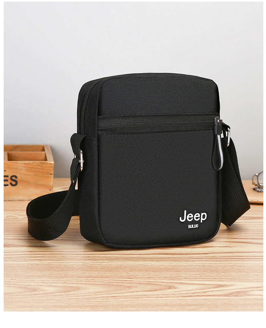 JEEP BULUO Men's Bags Crossbody Bag Messenger Waterproof Purse Nylon Zipper Shoulder Bag For Male Versatile Style