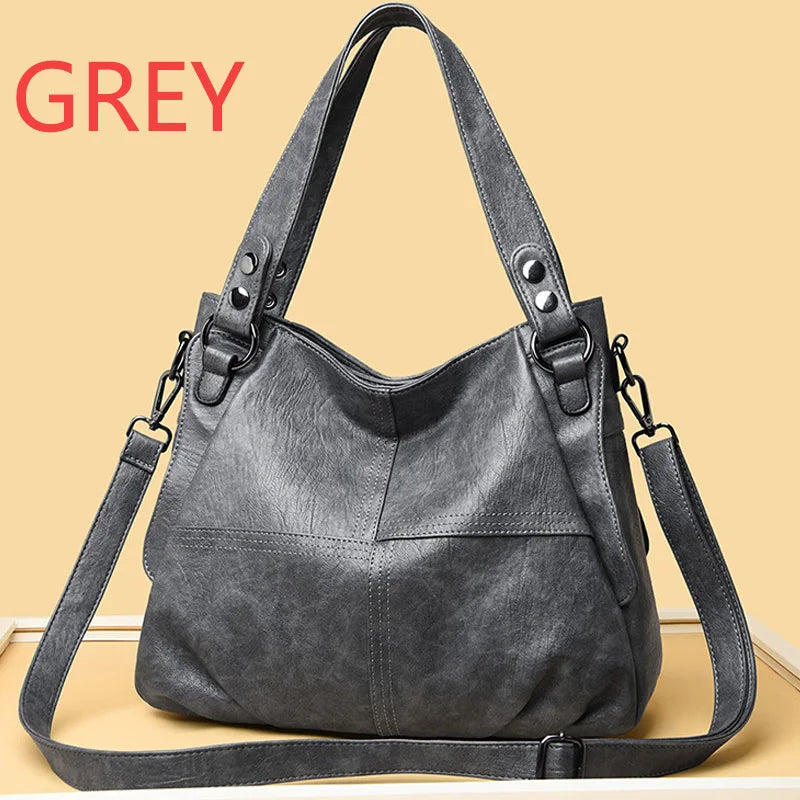 Quality Women's Leather Top Handle Bags Female Shoulder Sac Tote Shopper Bag Bolsa Feminina Luxury Designer Handbags for Woman