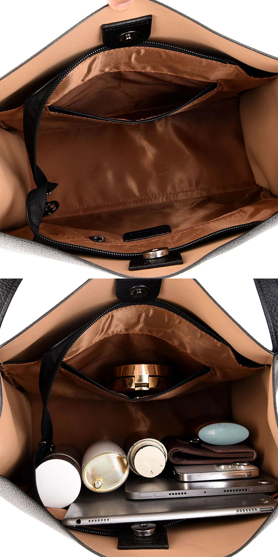 2023 Trend Women Simple Bag Female Luxury Shoulder Bags Lady New Soft Leather Designer Tote Bucket Branded Large Handbag Purses