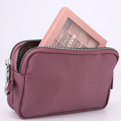 2023 New Fashion Handheld Bag Korean Version Leisure Mom's Bag Nylon Multi Layered Small Square Bag