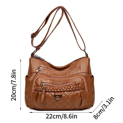 Kadınlar için Deri Koltuk Altı Çanta, Omuz Crossbody Çanta, Bayanlar Vintage Koltuk Altı Çanta Anneler Annenin Kullanımına Uygun