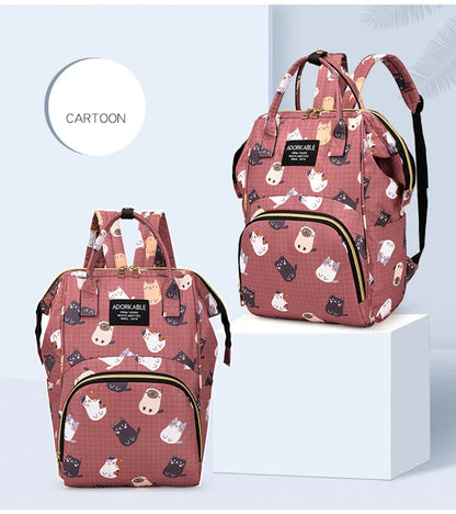 Diaper Bag Backpack Maternity Bag For Baby Fashion Large Capacity Printed Mommy Bag Multifunction Diaper Bags For Mom