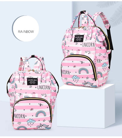 Diaper Bag Backpack Maternity Bag For Baby Fashion Large Capacity Printed Mommy Bag Multifunction Diaper Bags For Mom