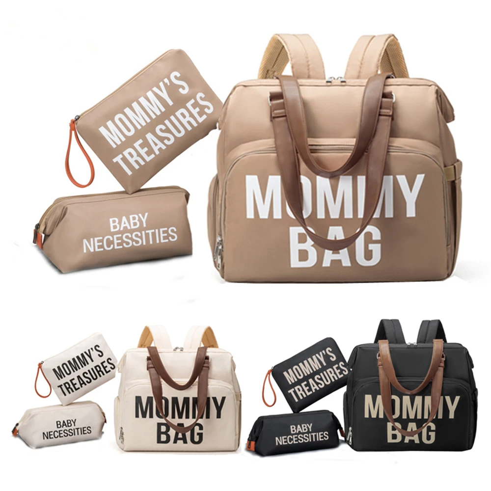 3pcs/set Mommy Bag Large Capacity Diaper Bag Handbag Backpack for Mummy Baby Nappy Bag Maternity Bags